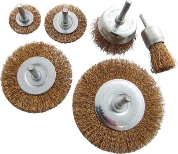 Gfb 6 Parça Pimli Tel Fırça Seti Matkap Fırça Set - Image 1