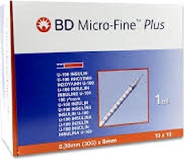 Bd Micro-Fine Plus 1 Ml 100 Adet (30G X 8Mm) - Image 1