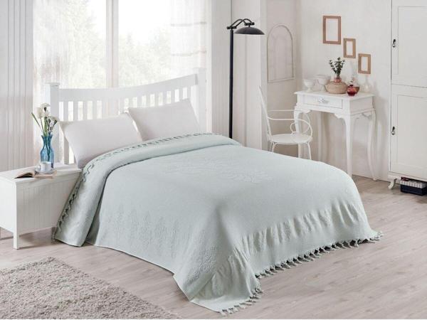 Z&N Style Ahuse Çift Kişilik 200Cm X 220Cm Battal Boy Saçaklı Havlu Pike %100 Pamuk Rahat Terletmez - Image 1