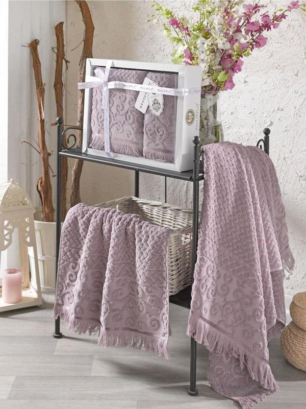 Z&N Style Annem Wendy Hediye Ve Çeyizlik,Lüx Cotton 2'Li El Ve Banyo Havlu Set(50X90 1Adet,70X140 1Adet)Kutulu - Image 1