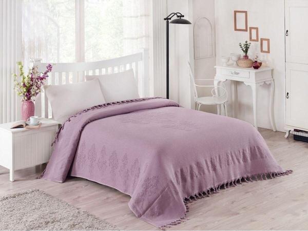 Z&N Style Ahuse Çift Kişilik 200Cm X 220Cm Battal Boy Saçaklı Havlu Pike %100 Pamuk Rahat Terletmez - Image 1