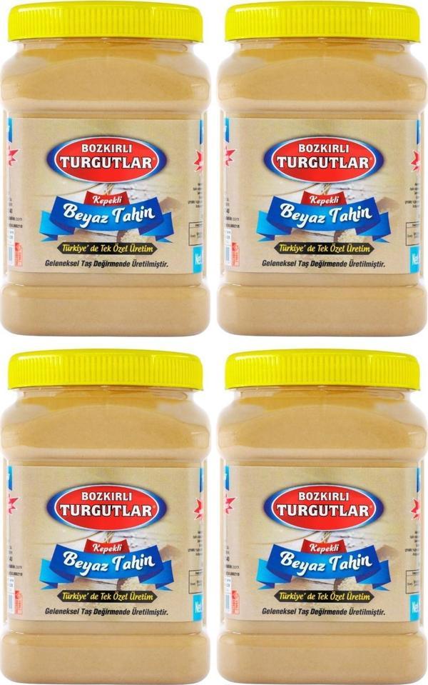 Bozkırlı Çavuşoğlu Turgutlar Kepekli Beyaz Bozkır Tahini 930G 4'Lü Türkiye'De Tek Özel Üretim - Image 1