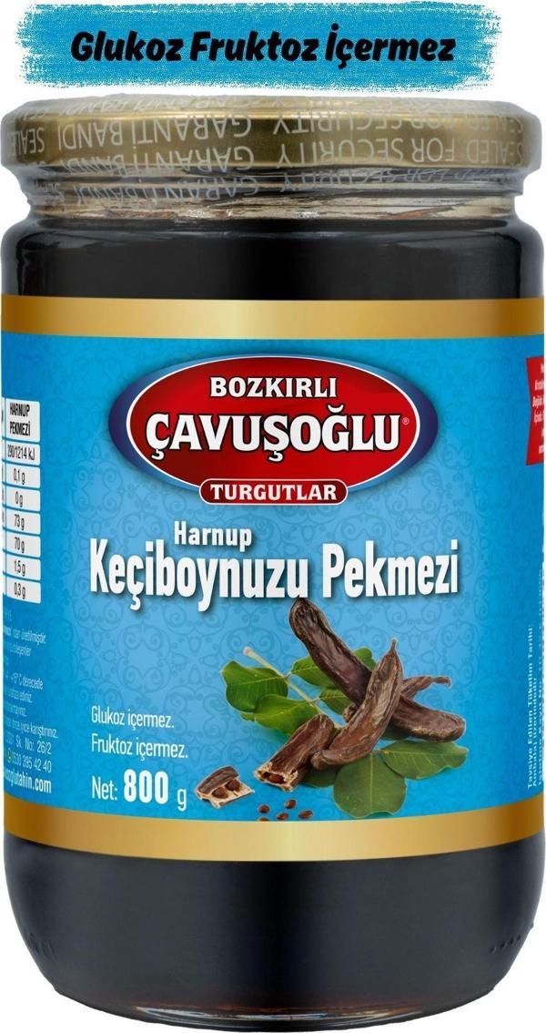Bozkırlı Çavuşoğlu Keçiboynuzu (Harnup) Pekmezi 800G Cam Kavanoz - Image 1