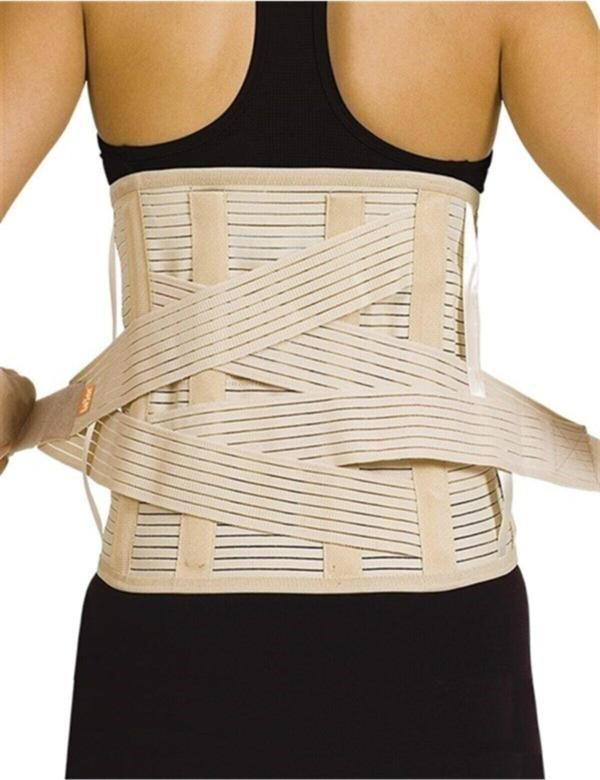 Medikal Beden Ayarlanabilir Standart Beden Bel Fıtığı Korsesi Lumbosakral Korse 26 Cm - Image 1