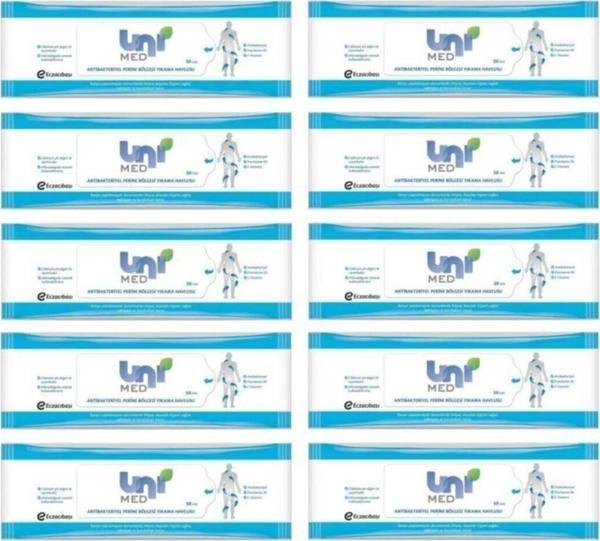 Unimed Antibakteriyel Perine Bölgesi Yıkama Havlusu 50 Li 10 Adet - Image 1
