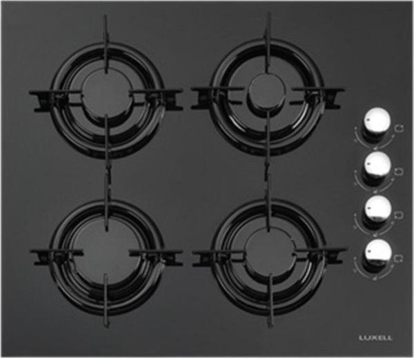 Luxell Lx-40Tahdf Doğalgazlı Yandan Düğmeli Cam Siyah Ankastre Ocak - Image 1