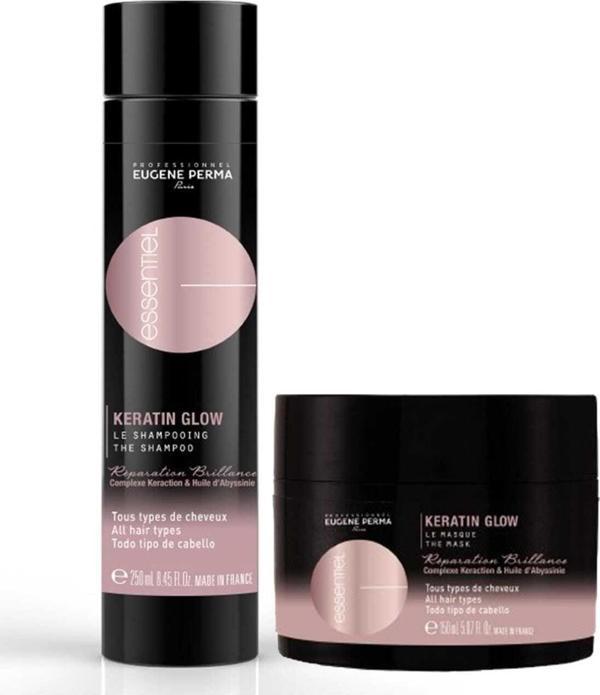 Eugene Perma Keratin Glow Şampuan 250 Ml + Keratin Glow Maske 150 Ml 9586235568582 - Image 1