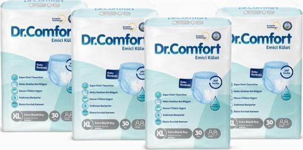 Dr.Comfort Yetişkin Emici Külot Ekstra Large 30'Lu 4 Paket 120 Adet - Image 1