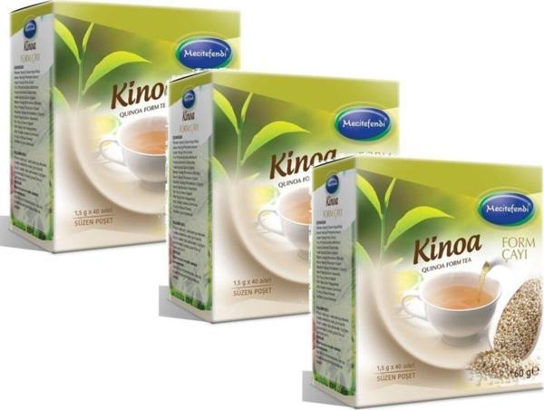 Mecitefendi 3 Adet Kinoa Form Çayı (Süzen Poşet 40'Lı) Kinoalı Form Çayı - Image 1
