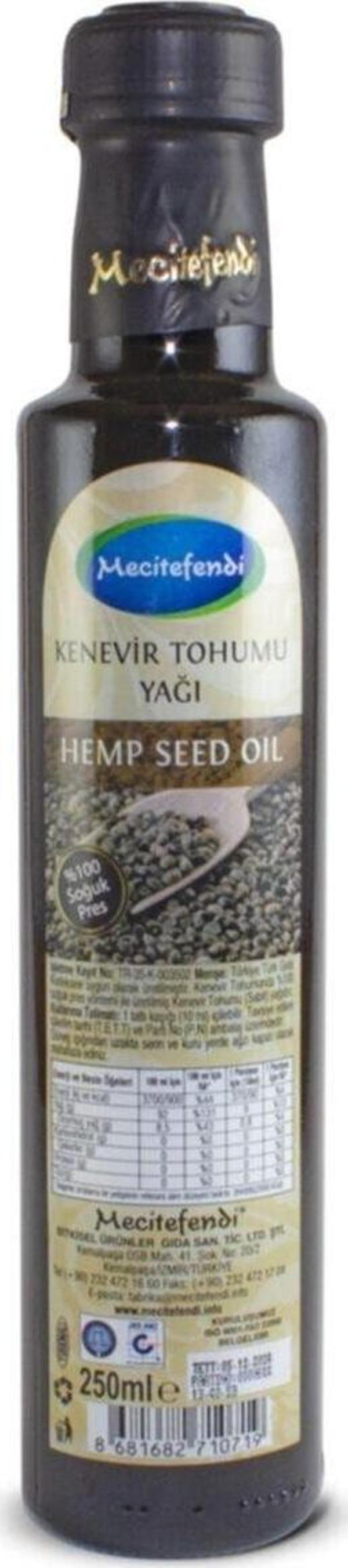 Mecitefendi Kenevir Tohumu Yağı 250Ml - Image 1