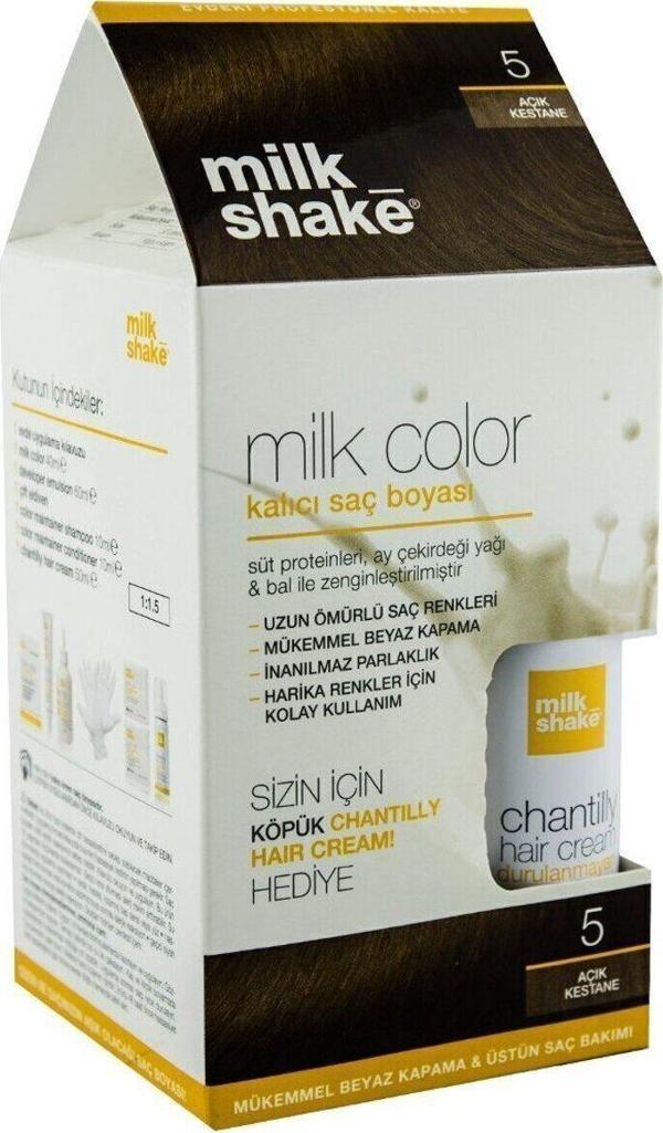 Milk Shake 5 Açık Kestane Ve Hair Cream 50Ml Set - Image 1
