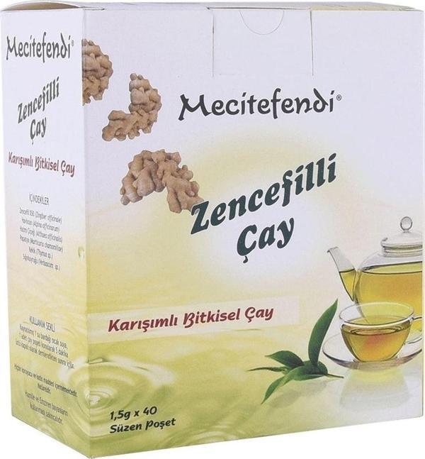 Mecitefendi Zencefilli Çay 40Lı Süzen Poşet - Image 1