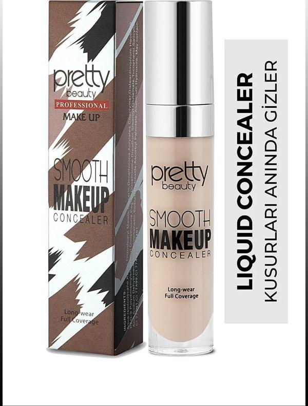 Pretty Beauty Likit Fırçalı Göz Altı Kapatıcısı Concealer Orta No:2 - Image 1