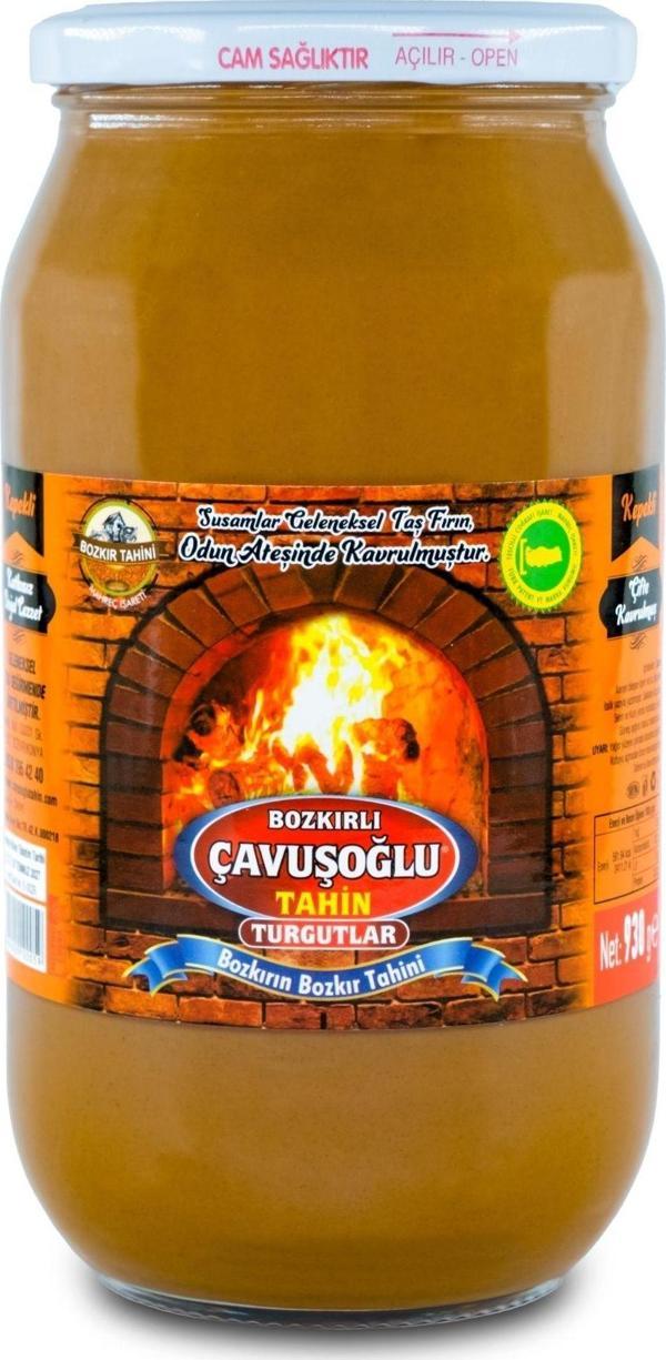 Bozkırlı Çavuşoğlu Odun Ateşinde Karafırın Çavuşoğlu Kepekli Bozkır Tahini Cam Kavanoz 930G - Image 1