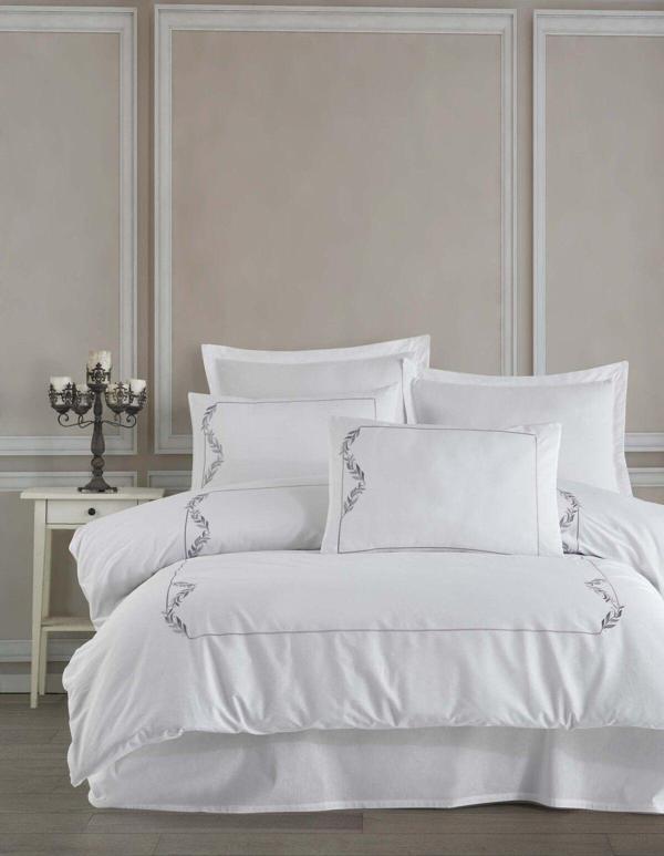 Altınbaşak Yeni Sezon Çeyizlik %100 Cotton Mısha Gold Tek, Çift Kişilik Nevresim Takımı Takımı 6 Parça "Kutulu" - Image 1