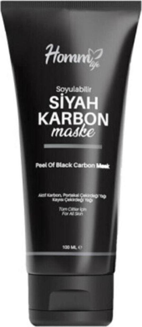 Homm Bitkisel Soyulabilir Siyah Karbon Maske 100Ml - Image 1