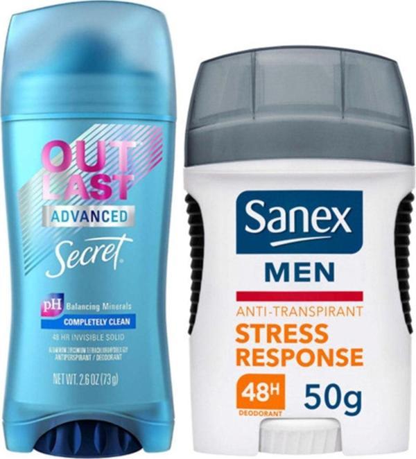 Secret Outlast Advanced Stick 73 Gr + Sanex Men Stick Stress Responce 50 Gr - Image 1