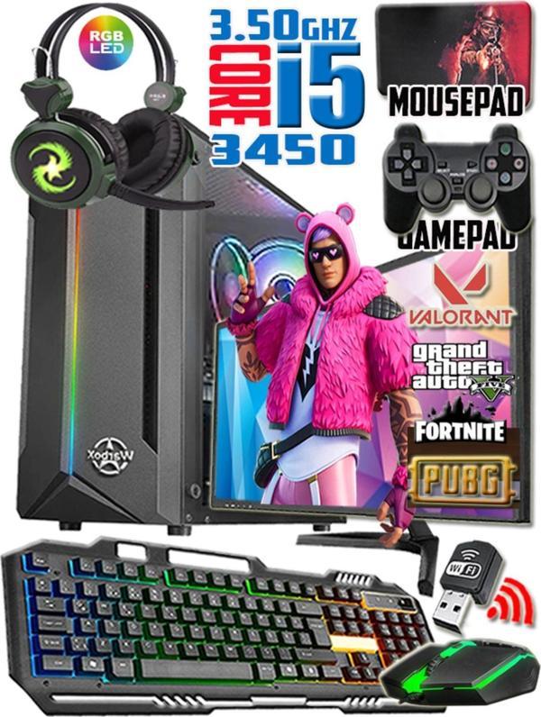 Warbox Armi I5 3450 Turbo:3.50Ghz 8Gb Ram 256Gb Ssd R7 240 4Gb E.Kartı 19" Monitör Gaming Set - Image 1