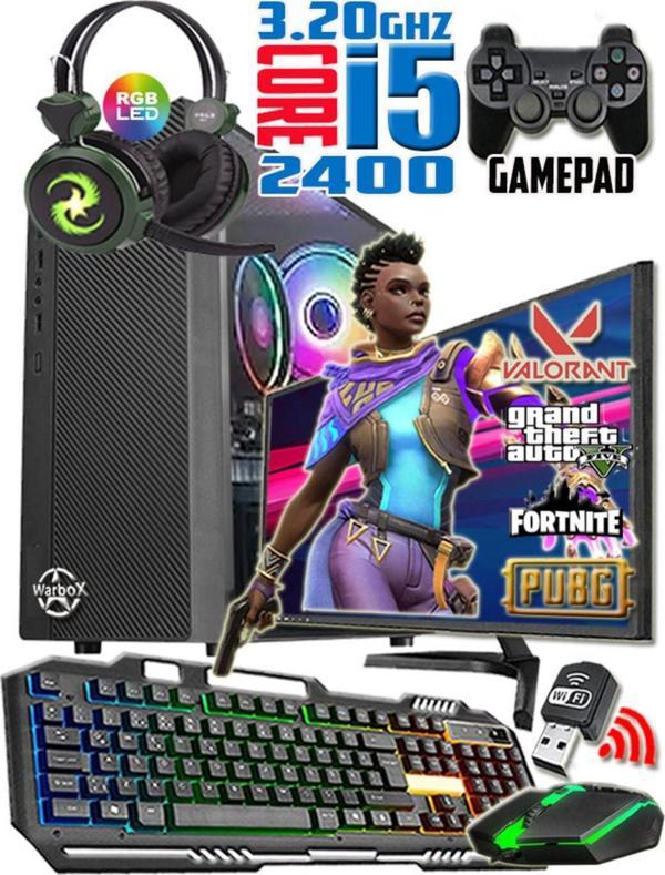 Warbox Astra I5 2400 Turbo:3.40Ghz 8Gb Ram 128Gb Ssd 250Gb Hdd R7 240 4Gb E.Kartı 18.5" Monitör Gaming Set - Image 1