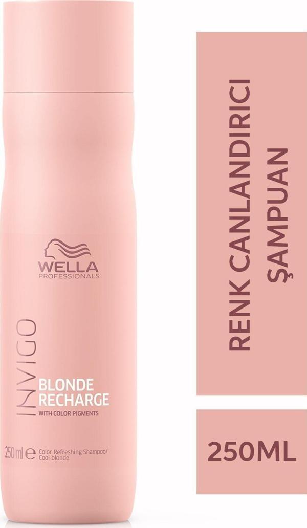 Wella Invigo Blonde Recharge Mor Kromatik Çember Üzerinde Sarı Renk Tamamlayıcı Şampuan 250 Ml - Image 1