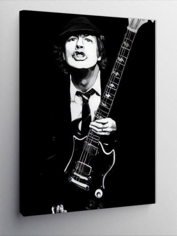 Kanvas Tablo Angus Young Ac Dc - Image 1