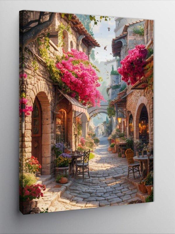 Kanvas Tablo Arnavut Kaldırımlı Sokak - Image 1