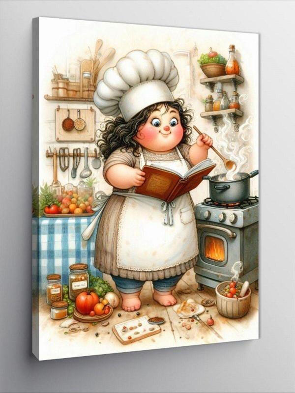 Kanvas Tablo Aşçı Kadın - Image 1