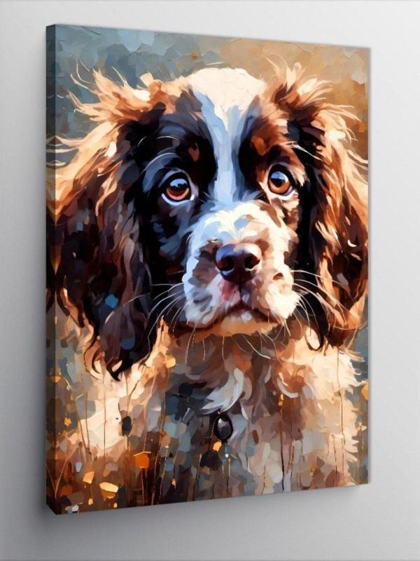 Kanvas Tablo Asil Köpek - Image 1