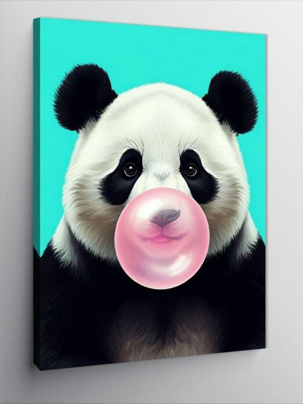 Kanvas Tablo Balonlu Panda - Image 1