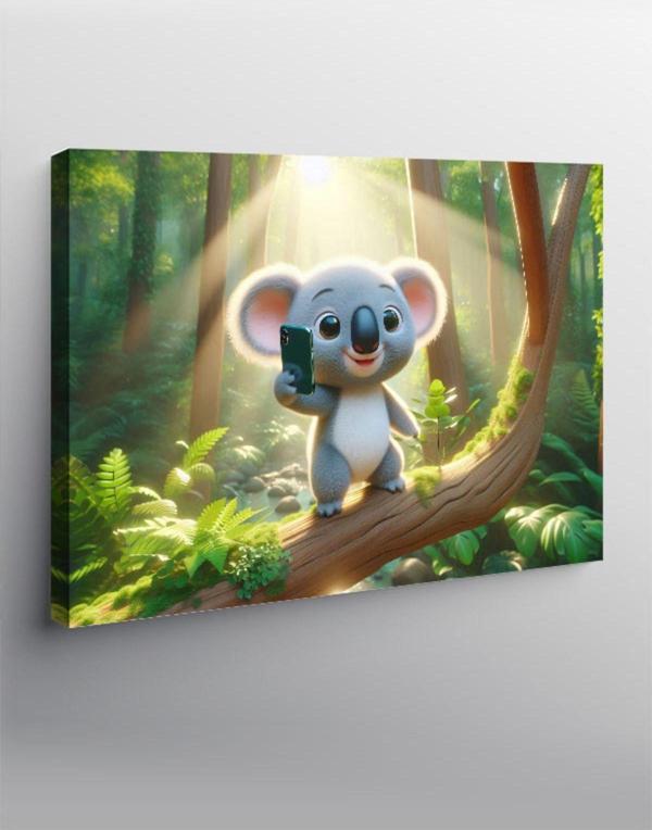 Kanvas Tablo Dalda Koala - Image 1