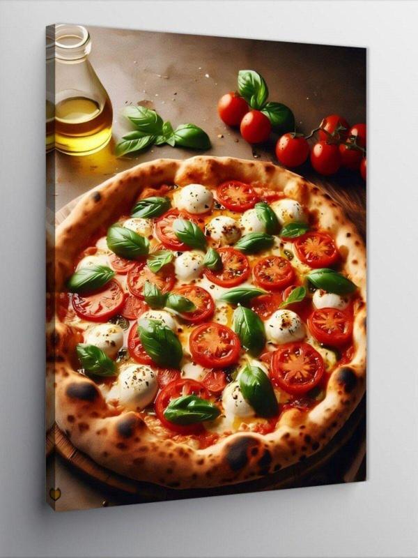 Kanvas Tablo Domatesli Pizza - Image 1