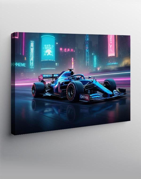 Kanvas Tablo Gece Formula  Aracı - Image 1