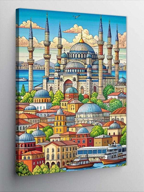 Kanvas Tablo İstanbul Minyatürü - Image 1