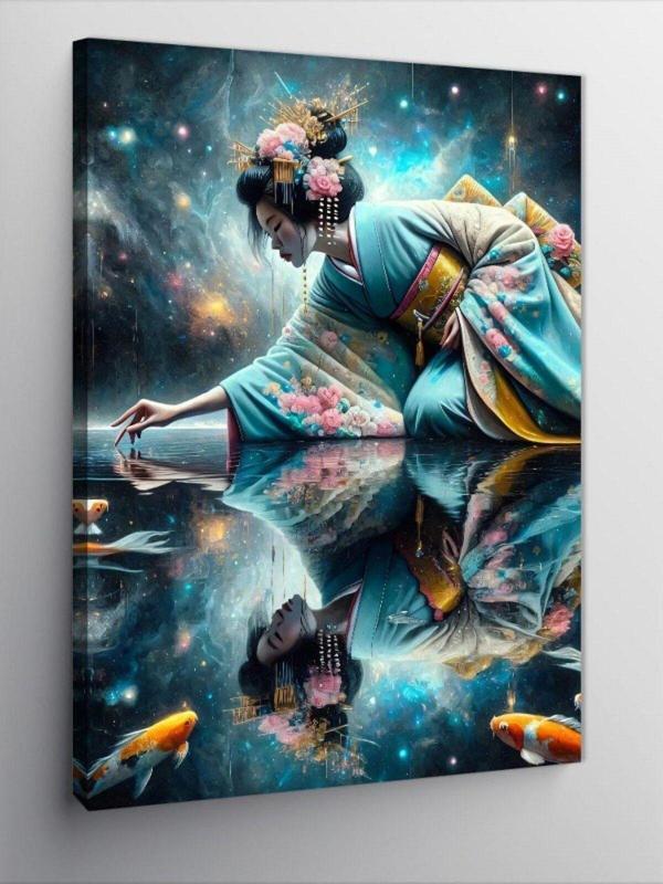 Kanvas Tablo Japon Kadın Ve Yansıması - Image 1