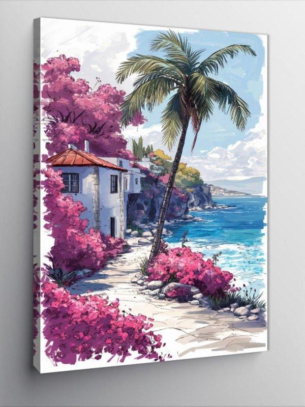 Kanvas Tablo Kumsal Da Beyaz Ev - Image 1