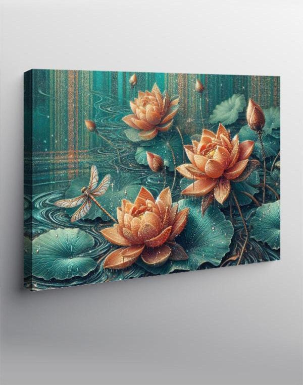 Kanvas Tablo Lotus Çiçekleri - Image 1