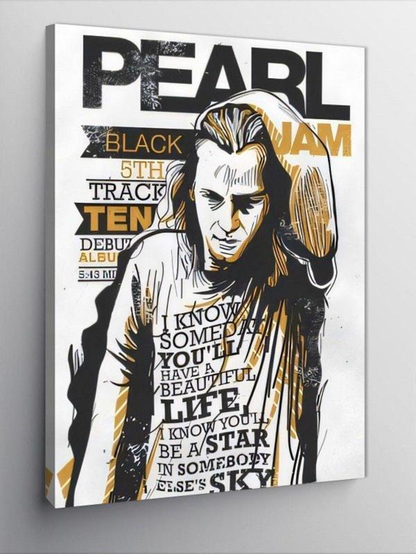 Kanvas Tablo Pearl Jam Eddie Vedder - Image 1