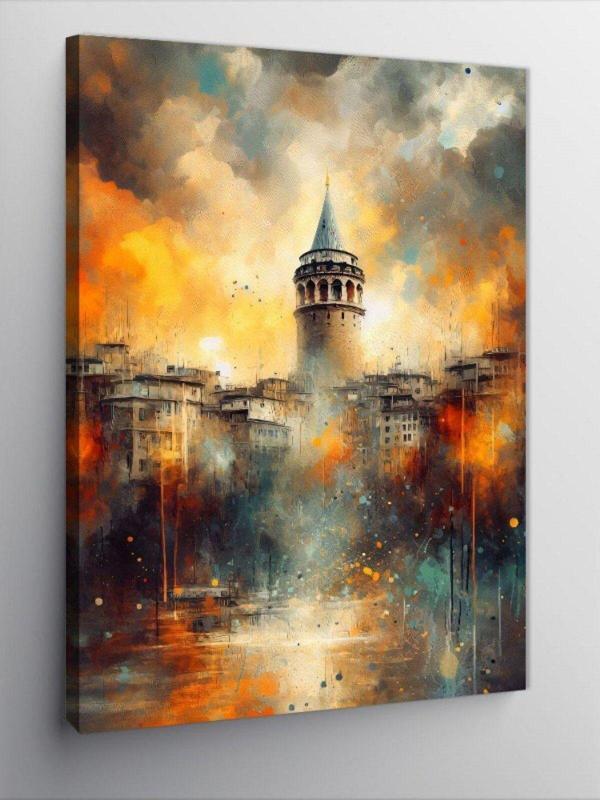Kanvas Tablo Şehir Galata Manzarası - Image 1