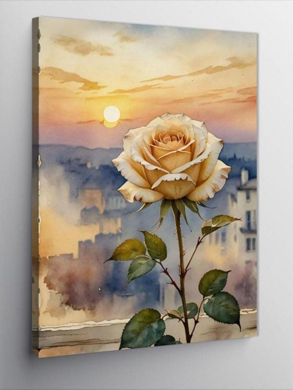 Kanvas Tablo Sarı Gül - Image 1