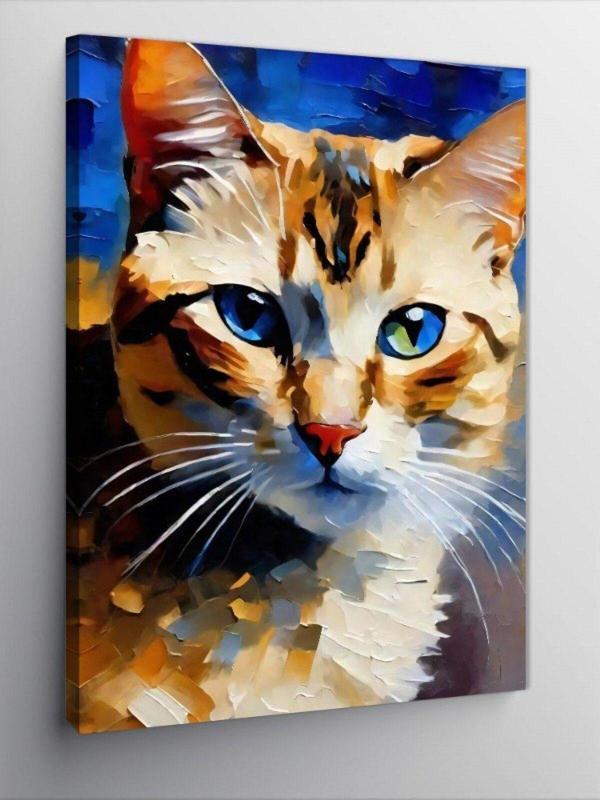 Kanvas Tablo Sevimli Kedi - Image 1