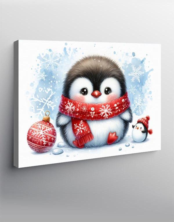 Kanvas Tablo Sevimli Penguen - Image 1