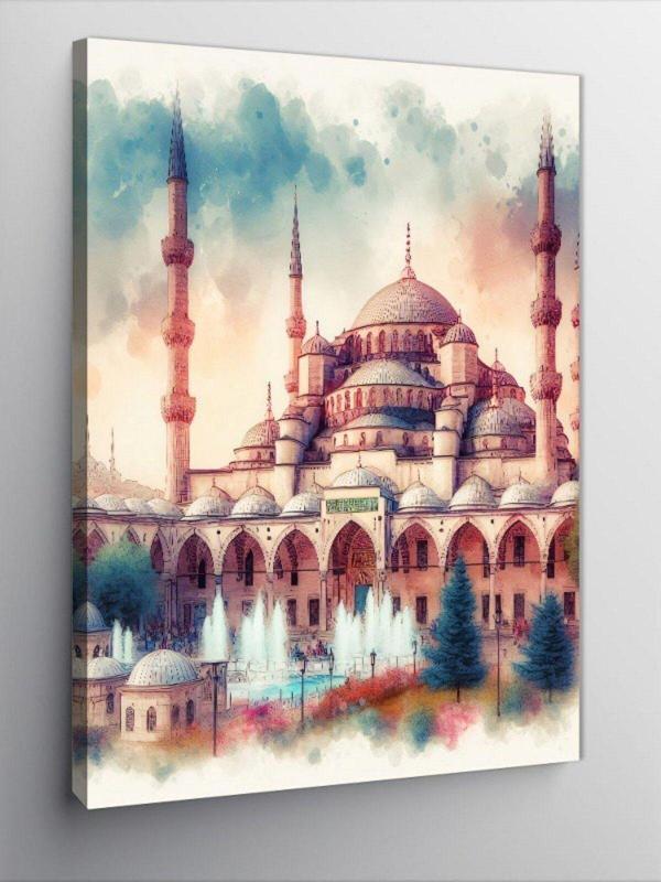 Kanvas Tablo Sultan Ahmet Camii Ve Havuz - Image 1