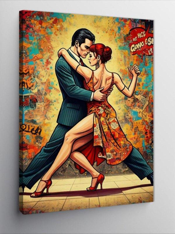 Kanvas Tablo Tango Yapan Çift - Image 1