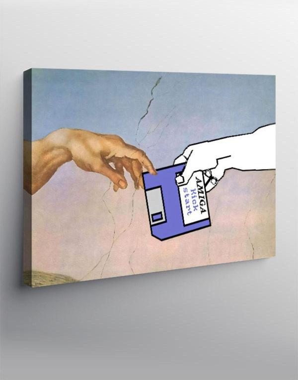 Kanvas Tablo The Creation Of Adam Ve Amiga - Image 1