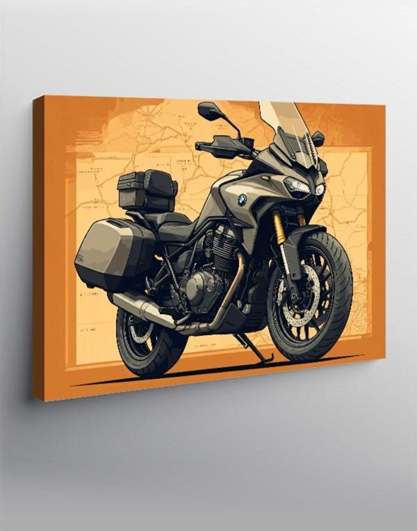 Kanvas Tablo Tur Motosikleti - Image 1