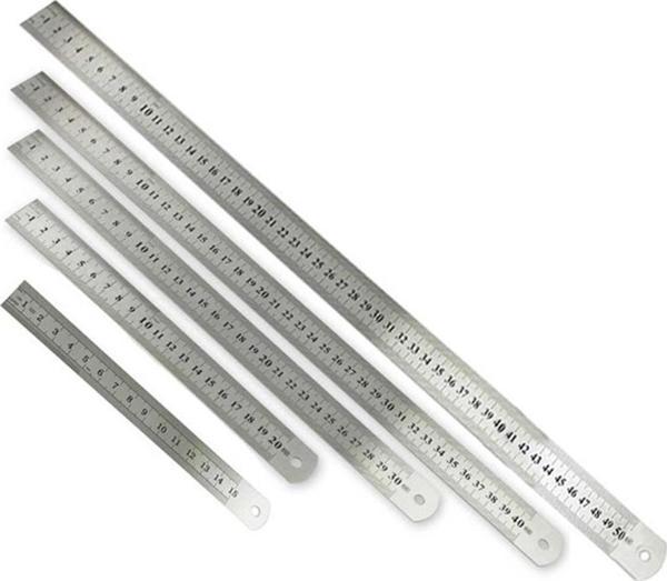60cm ÇELİK CETVEL KALIN (EŞ DEĞER TABLOSU) - Image 1
