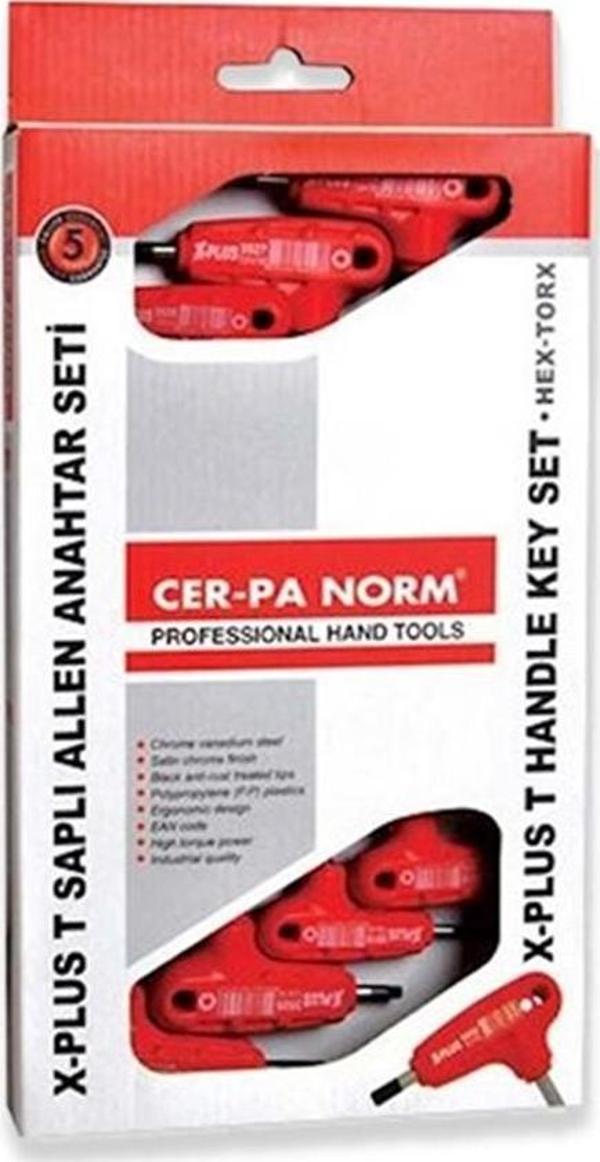 CER-PA NORM T SAPLI ALLEN ANAHTAR SETİ 7 PARÇA - Image 1