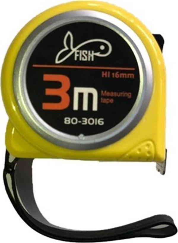 FİSH ÇELİK ŞERİT METRE 3 MT X 16 MM - Image 1