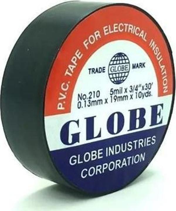 GLOBE IZOLE BANT SİYAH ELEKTRİK BANDI 19 MM x 10 METRE 1 ADET - Image 1