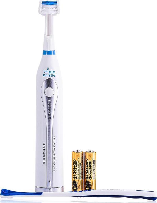 Triple Bristle GO - Üç Taraflı Sonic Diş Fırçası - Yumuşak Naylon Kıllar - 1 Adet - Image 1